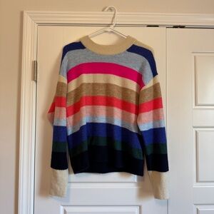 GAP Multicolor Striped Crewneck Sweater